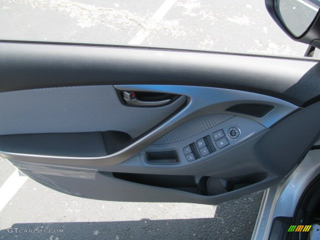 2013 Elantra GLS - Shimmering Air Silver / Gray photo #7