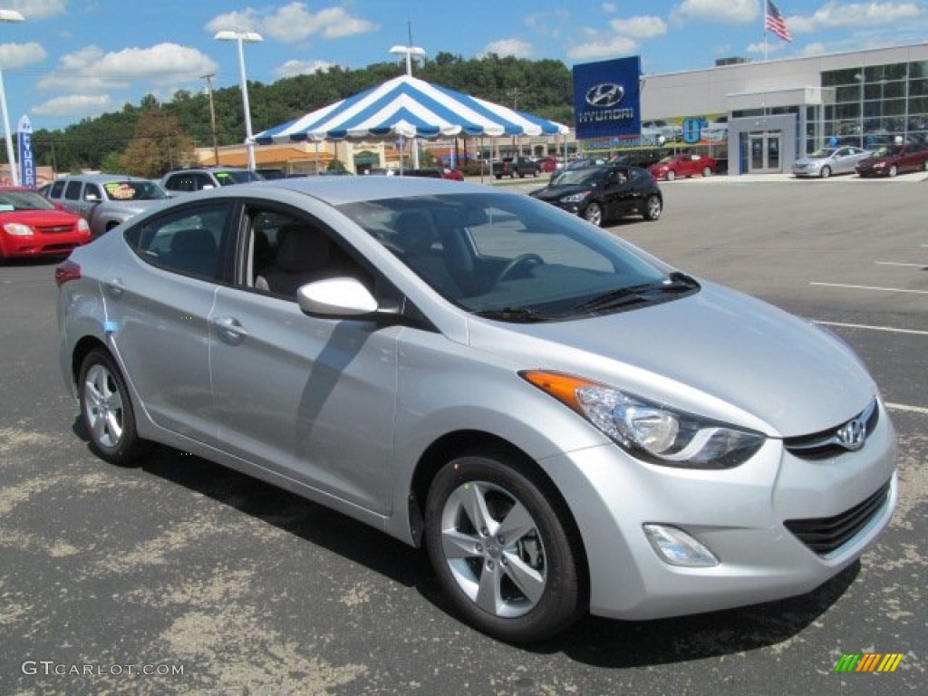 2013 Elantra GLS - Shimmering Air Silver / Gray photo #1