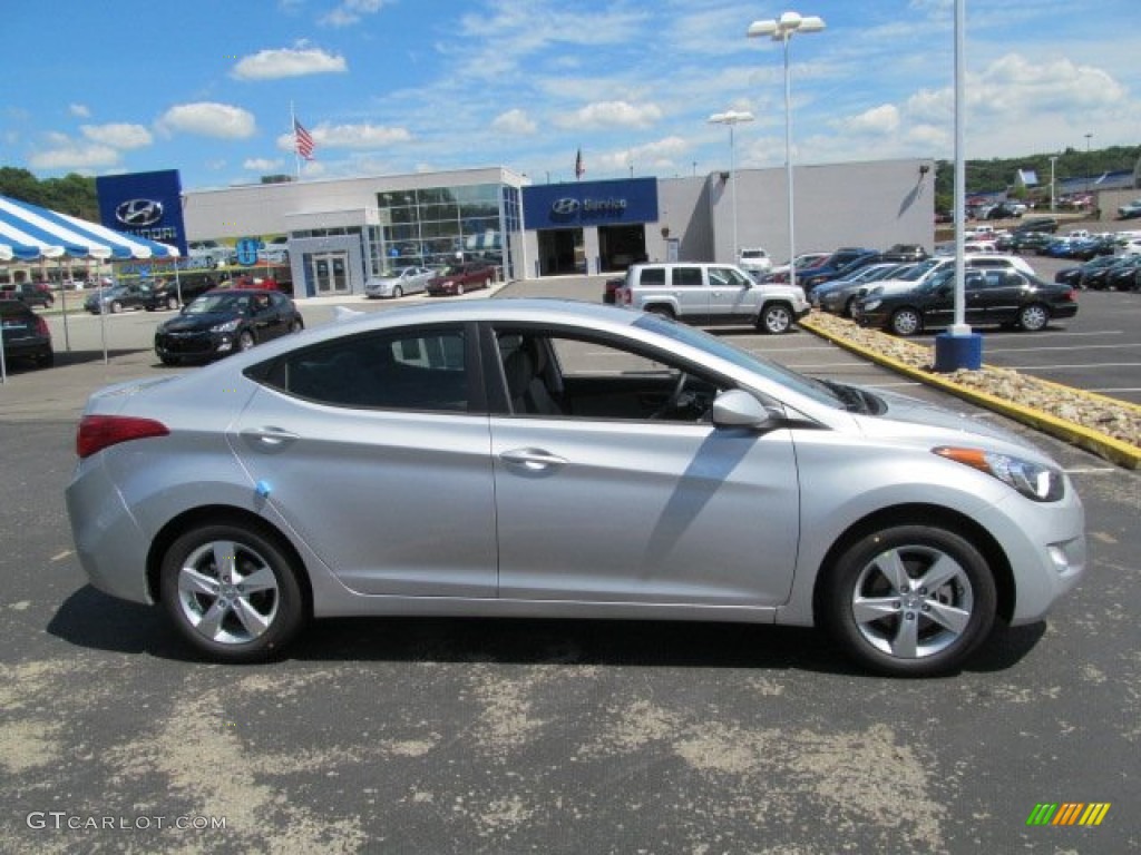 2013 Elantra GLS - Shimmering Air Silver / Gray photo #2