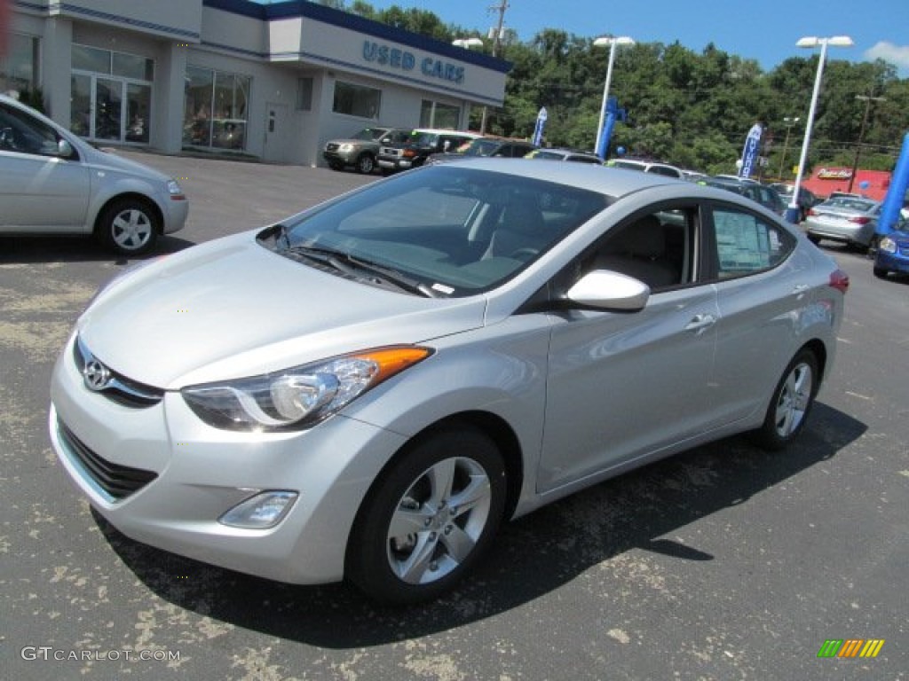 2013 Elantra GLS - Shimmering Air Silver / Gray photo #3