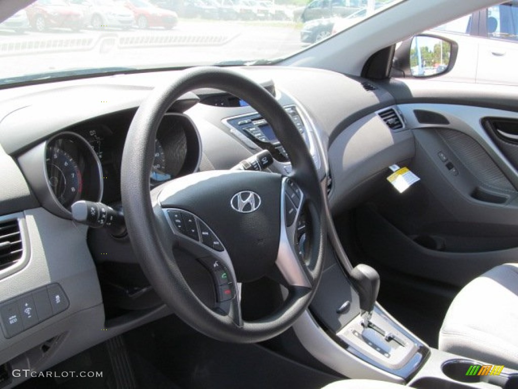 2013 Elantra GLS - Shimmering Air Silver / Gray photo #5