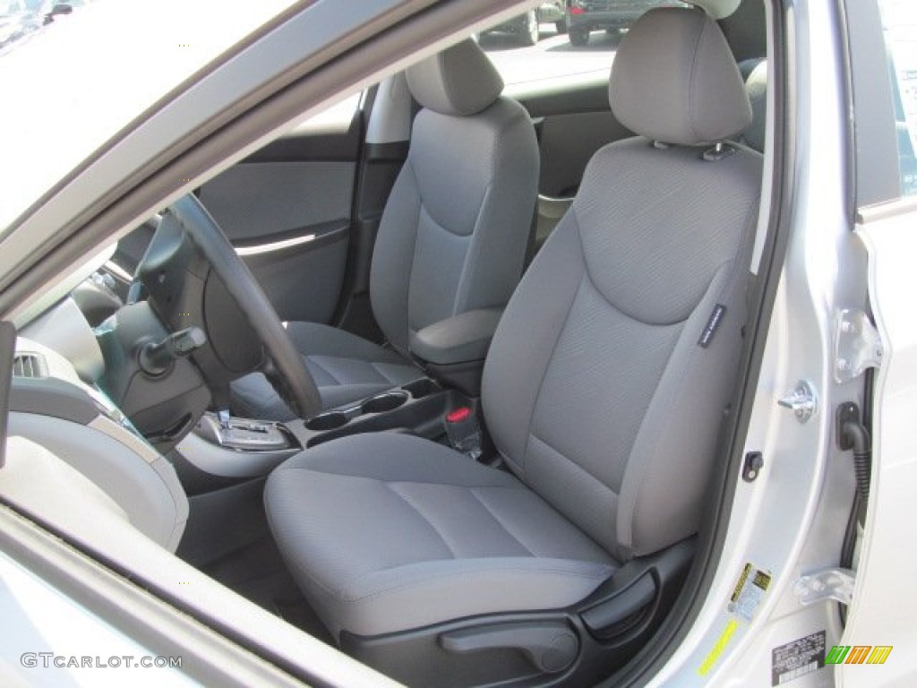 2013 Elantra GLS - Shimmering Air Silver / Gray photo #6