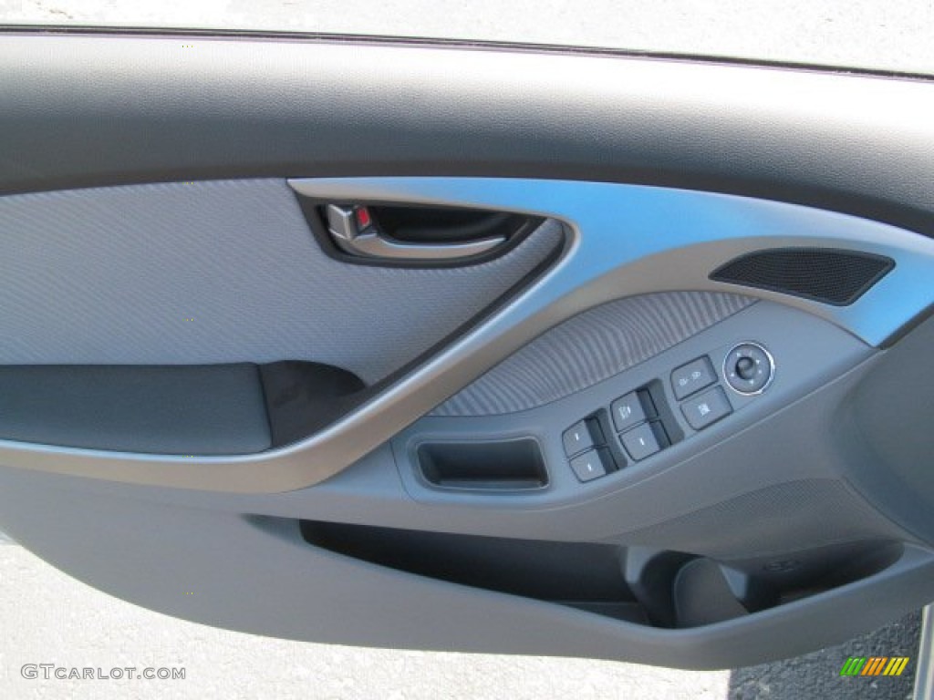 2013 Elantra GLS - Shimmering Air Silver / Gray photo #7