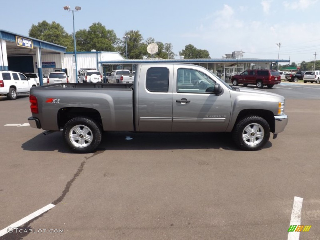 2012 Silverado 1500 LT Extended Cab 4x4 - Graystone Metallic / Ebony photo #6