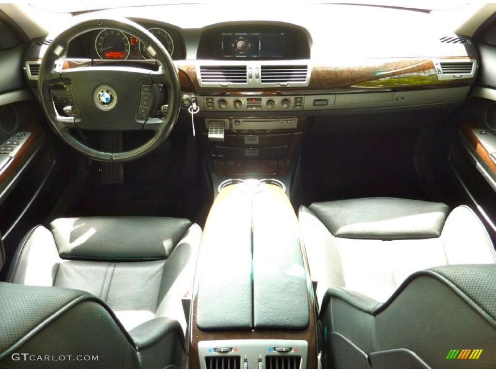 2004 7 Series 745Li Sedan - Black Sapphire Metallic / Black/Black photo #8