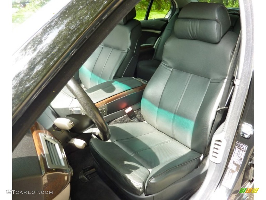 2004 7 Series 745Li Sedan - Black Sapphire Metallic / Black/Black photo #12