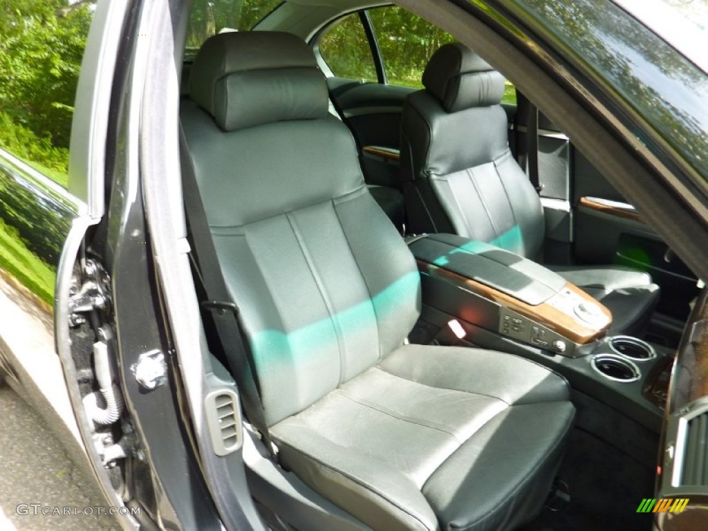 2004 7 Series 745Li Sedan - Black Sapphire Metallic / Black/Black photo #24