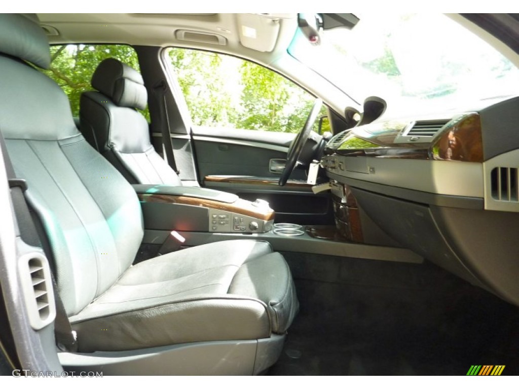 2004 7 Series 745Li Sedan - Black Sapphire Metallic / Black/Black photo #25