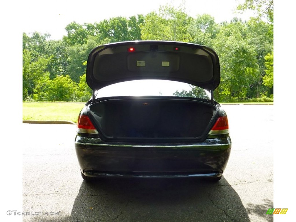 2004 7 Series 745Li Sedan - Black Sapphire Metallic / Black/Black photo #27