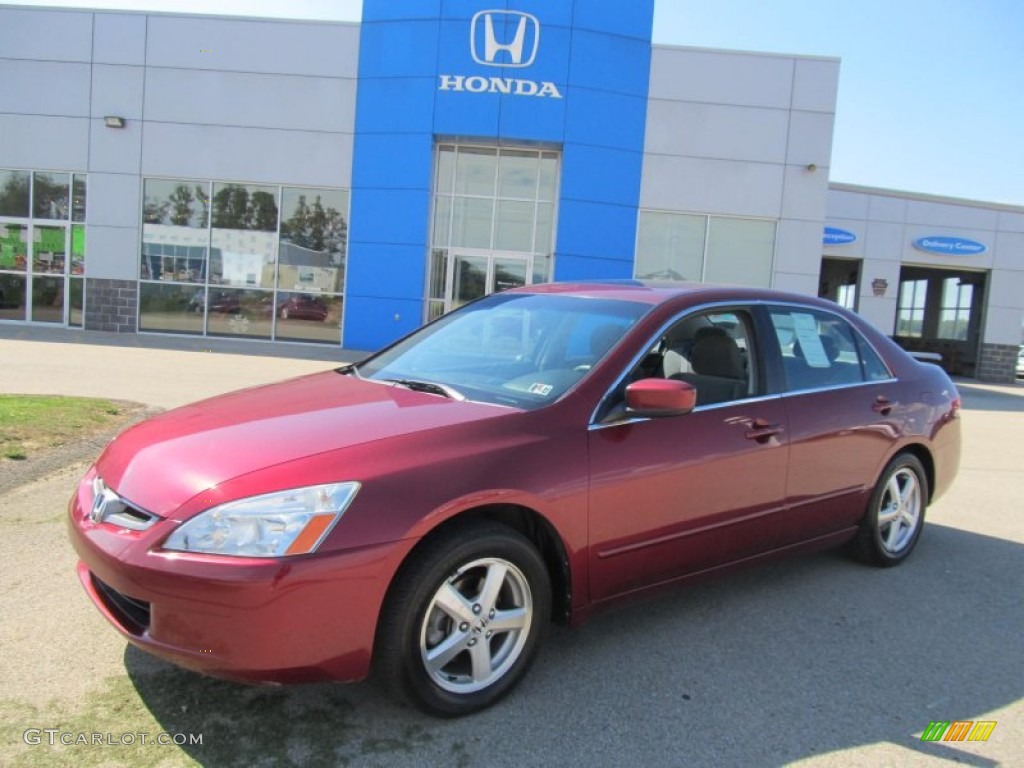 2003 Accord EX Sedan - Redondo Red Pearl / Ivory photo #1