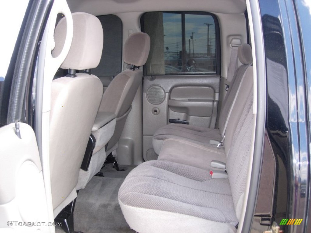 2004 Ram 1500 SLT Quad Cab 4x4 - Black / Dark Slate Gray photo #5