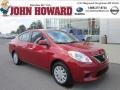 2012 Red Brick Nissan Versa 1.6 SV Sedan  photo #1