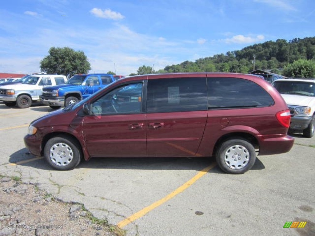 2003 Town & Country LX - Deep Molten Red Pearl / Taupe photo #2