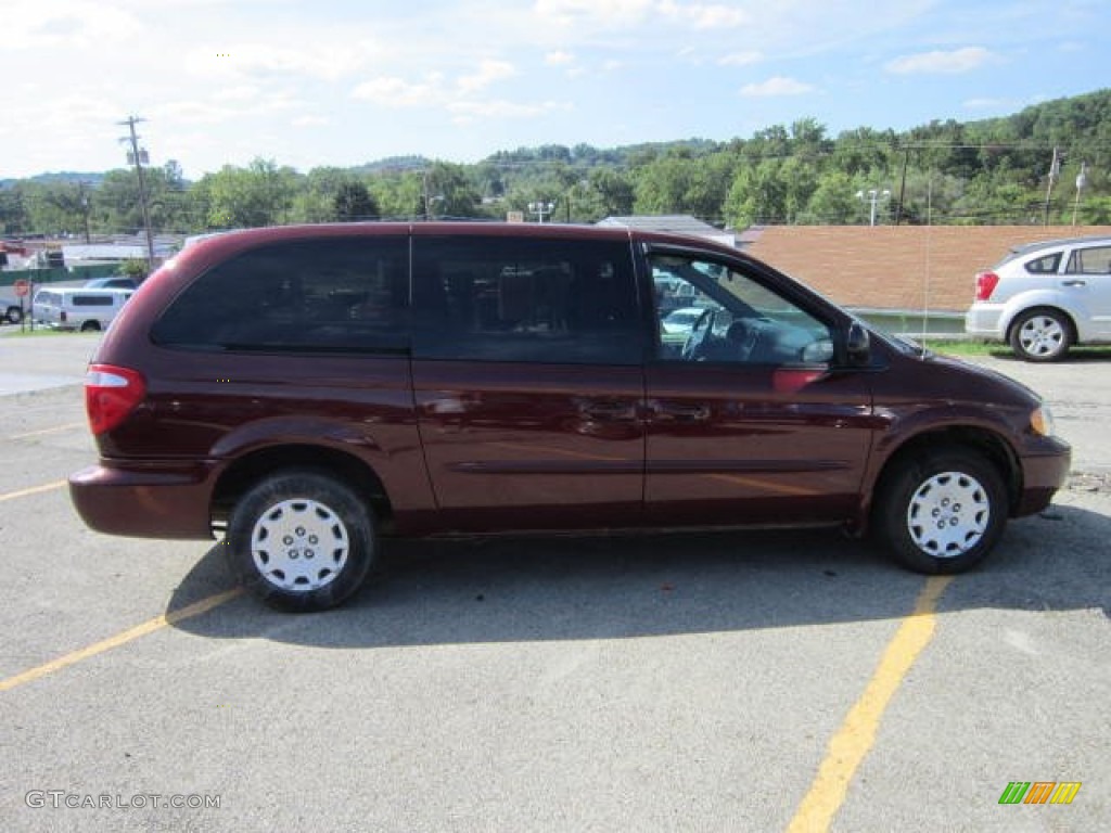 2003 Town & Country LX - Deep Molten Red Pearl / Taupe photo #6