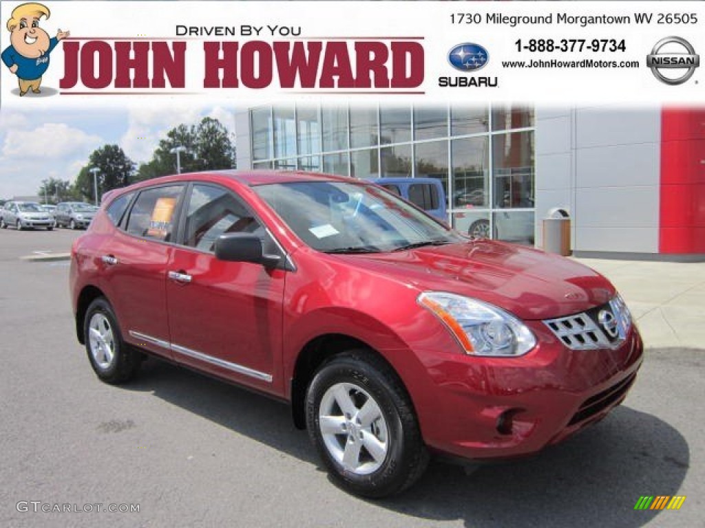 2012 Rogue S Special Edition AWD - Cayenne Red / Gray photo #1
