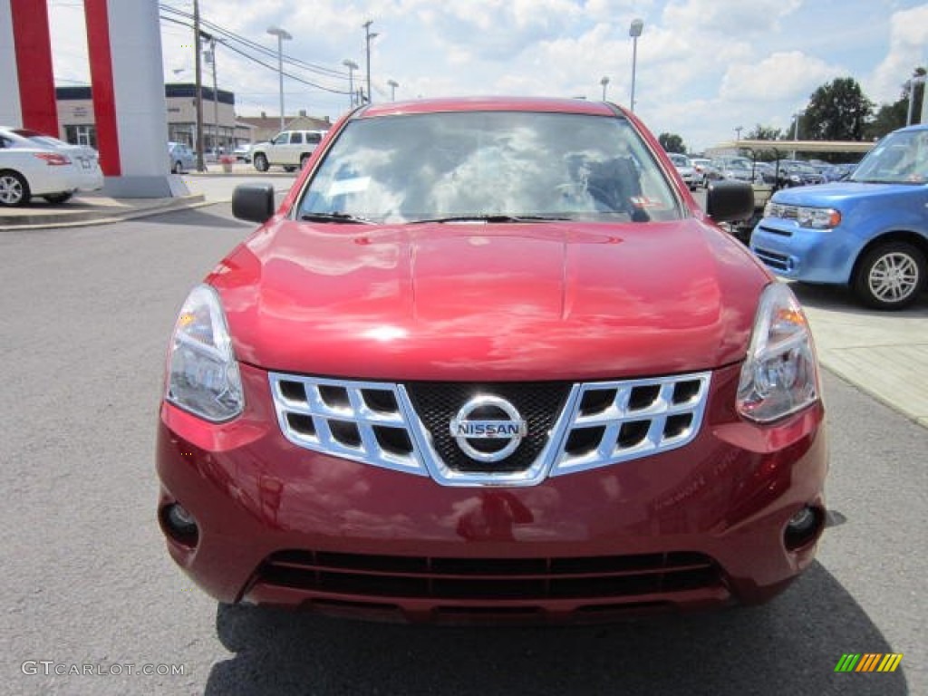 2012 Rogue S Special Edition AWD - Cayenne Red / Gray photo #2