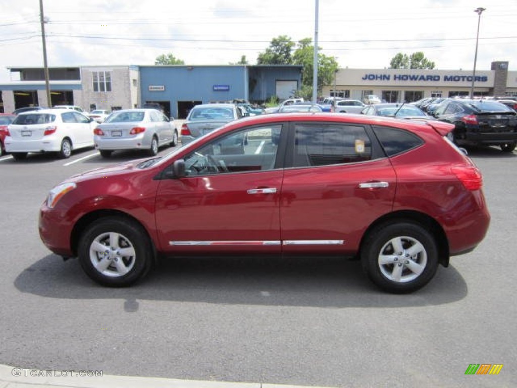 2012 Rogue S Special Edition AWD - Cayenne Red / Gray photo #4