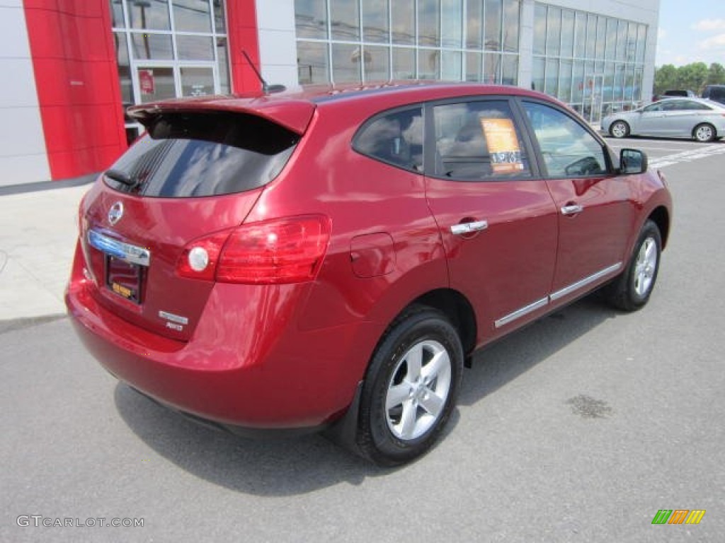 2012 Rogue S Special Edition AWD - Cayenne Red / Gray photo #7