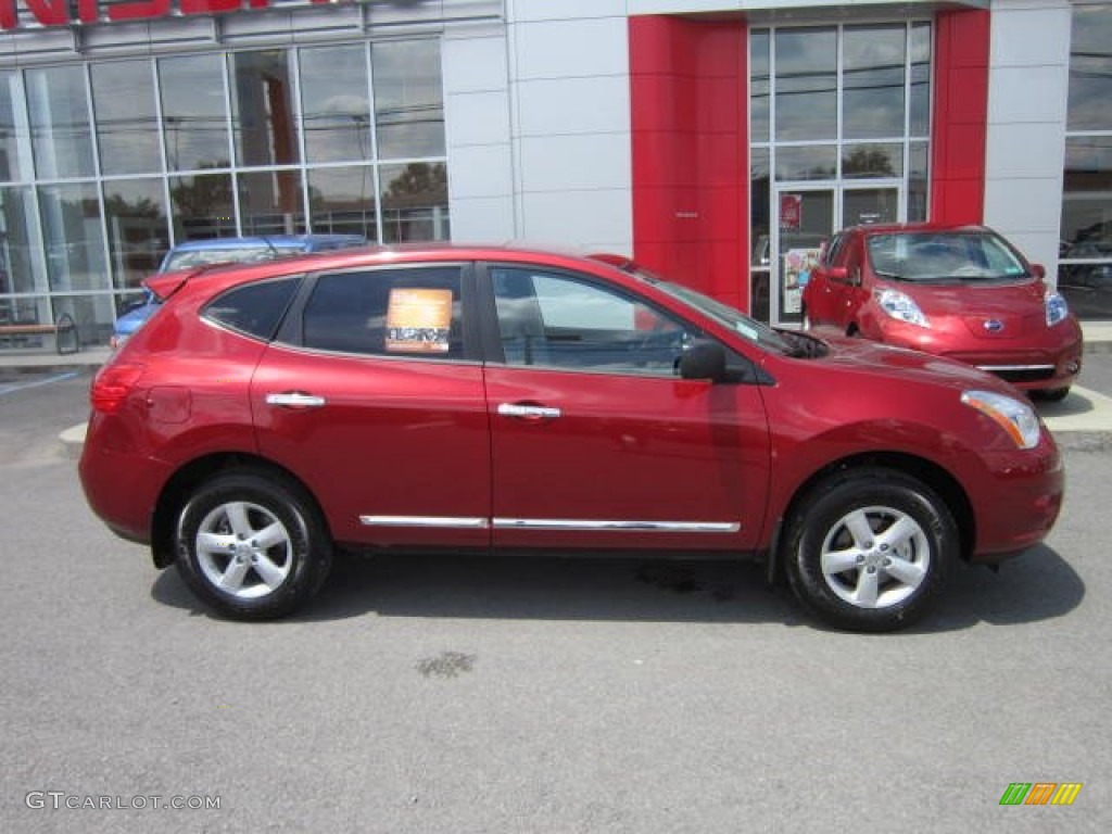 2012 Rogue S Special Edition AWD - Cayenne Red / Gray photo #8