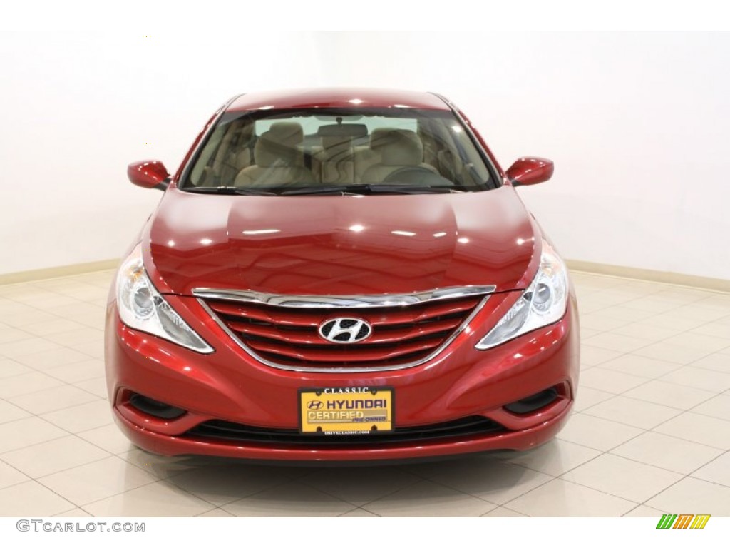 2011 Sonata GLS - Venetian Red / Camel photo #2