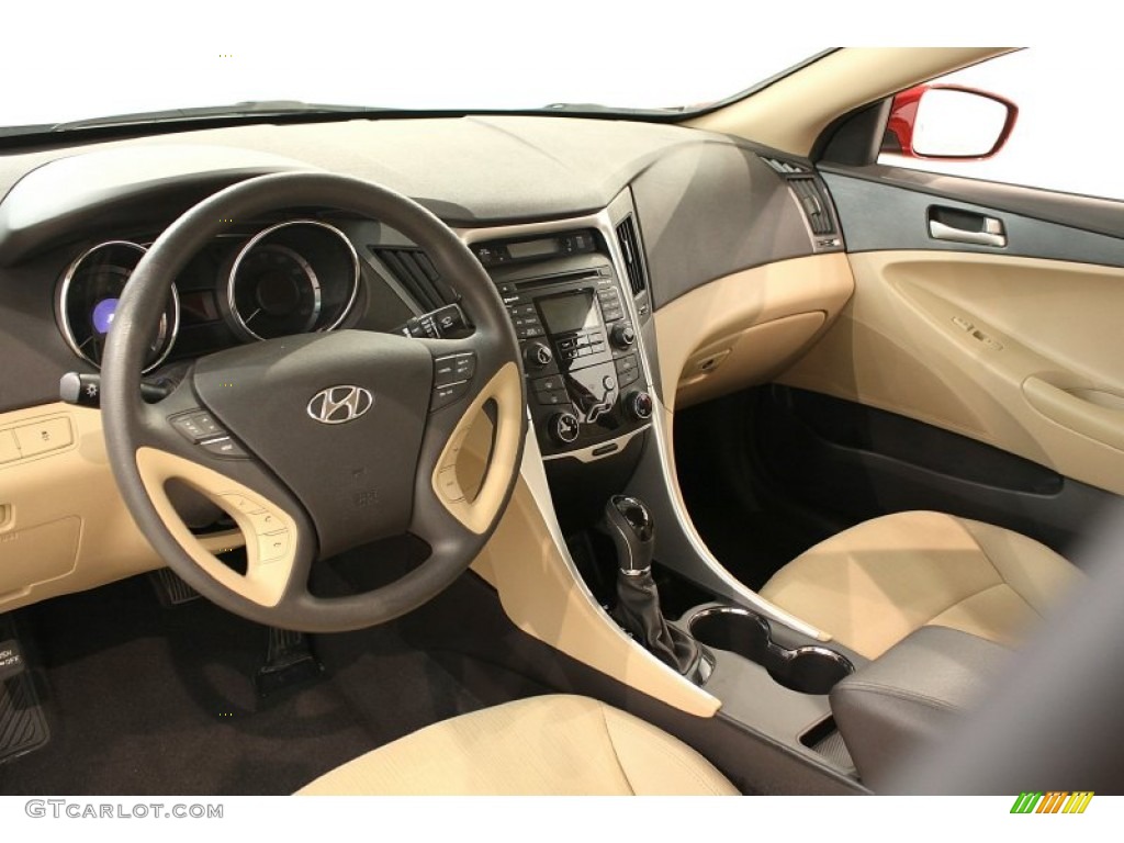2011 Sonata GLS - Venetian Red / Camel photo #9