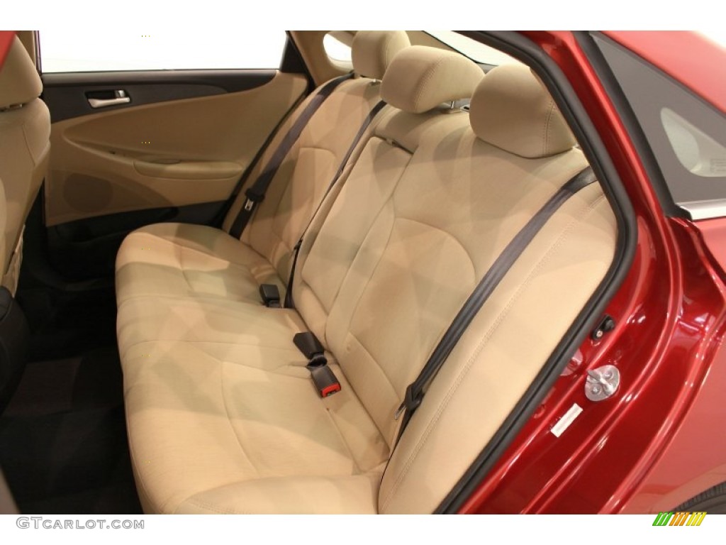 2011 Sonata GLS - Venetian Red / Camel photo #17