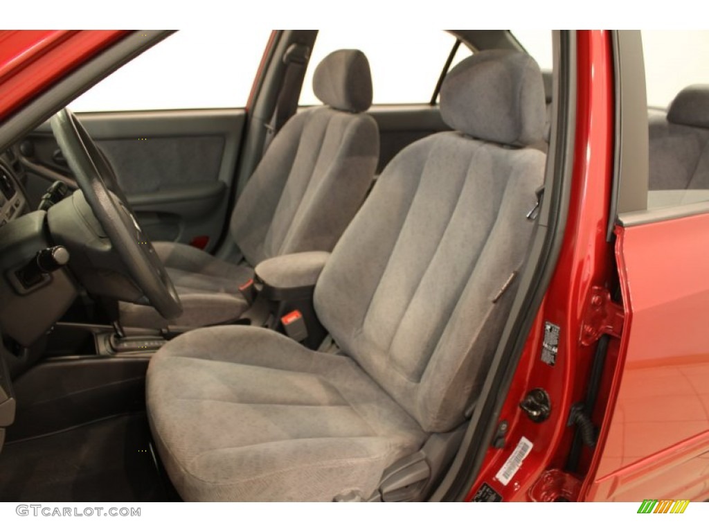 2004 Elantra GLS Sedan - Crimson Dark Red / Dark Gray photo #6