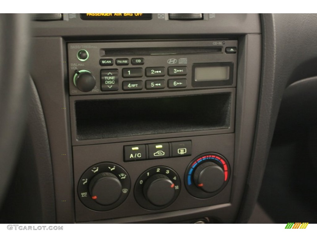 2004 Elantra GLS Sedan - Crimson Dark Red / Dark Gray photo #9
