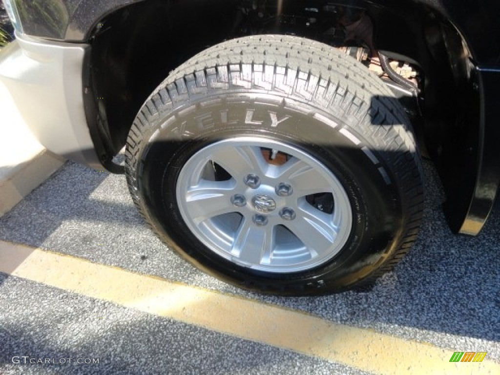 2008 Dakota ST Crew Cab 4x4 - Brilliant Black / Dark Slate Gray/Medium Slate Gray photo #5