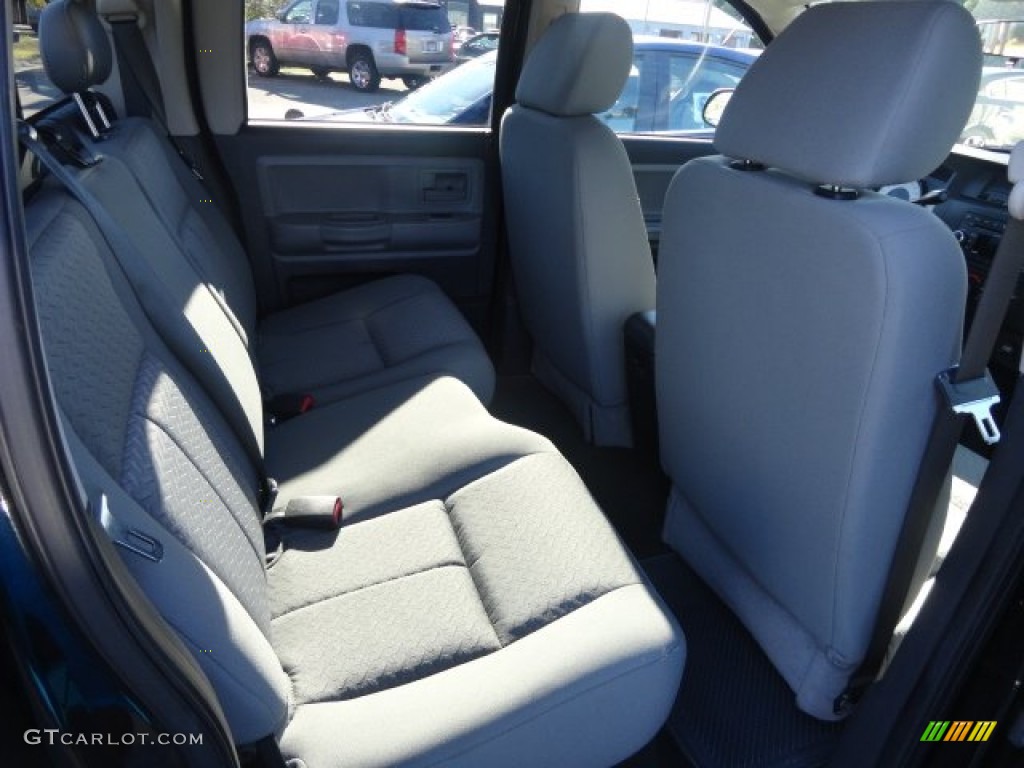 2008 Dakota ST Crew Cab 4x4 - Brilliant Black / Dark Slate Gray/Medium Slate Gray photo #13