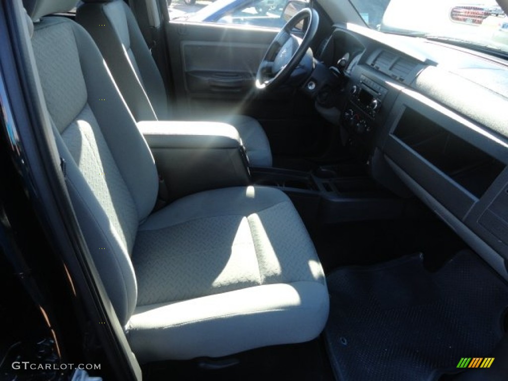 2008 Dakota ST Crew Cab 4x4 - Brilliant Black / Dark Slate Gray/Medium Slate Gray photo #15