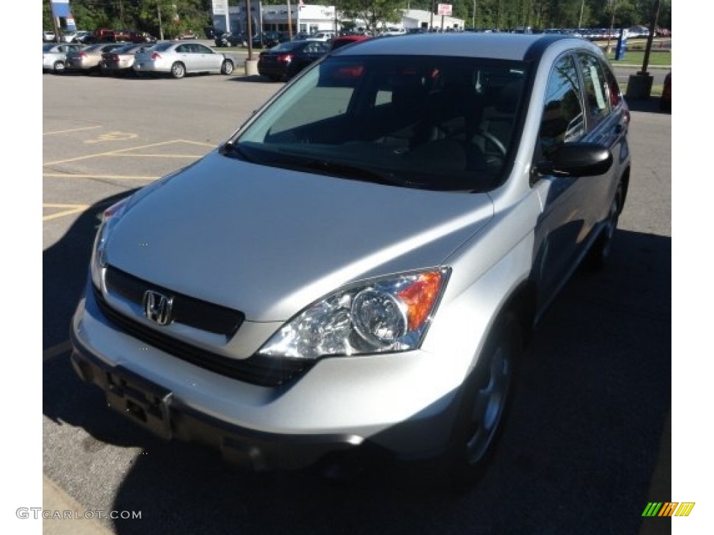 2009 CR-V LX 4WD - Alabaster Silver Metallic / Black photo #2