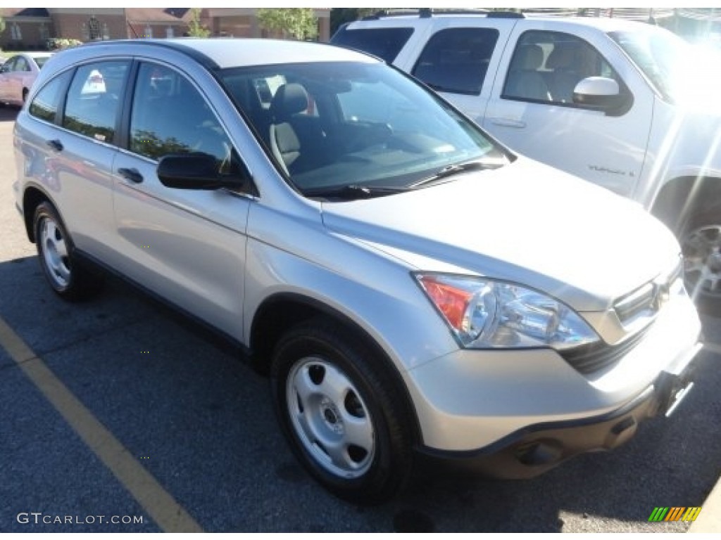 2009 CR-V LX 4WD - Alabaster Silver Metallic / Black photo #4