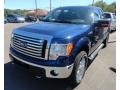 2012 Dark Blue Pearl Metallic Ford F150 XLT SuperCab 4x4  photo #1