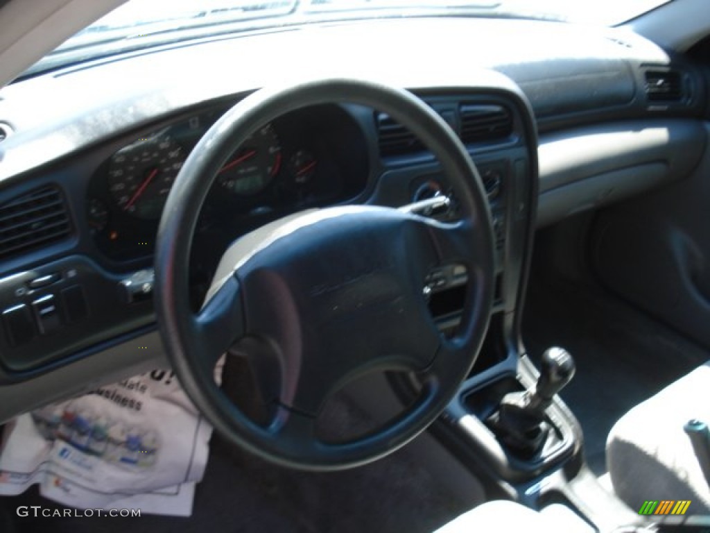 2001 Outback Wagon - Timberline Green Metallic / Gray photo #8