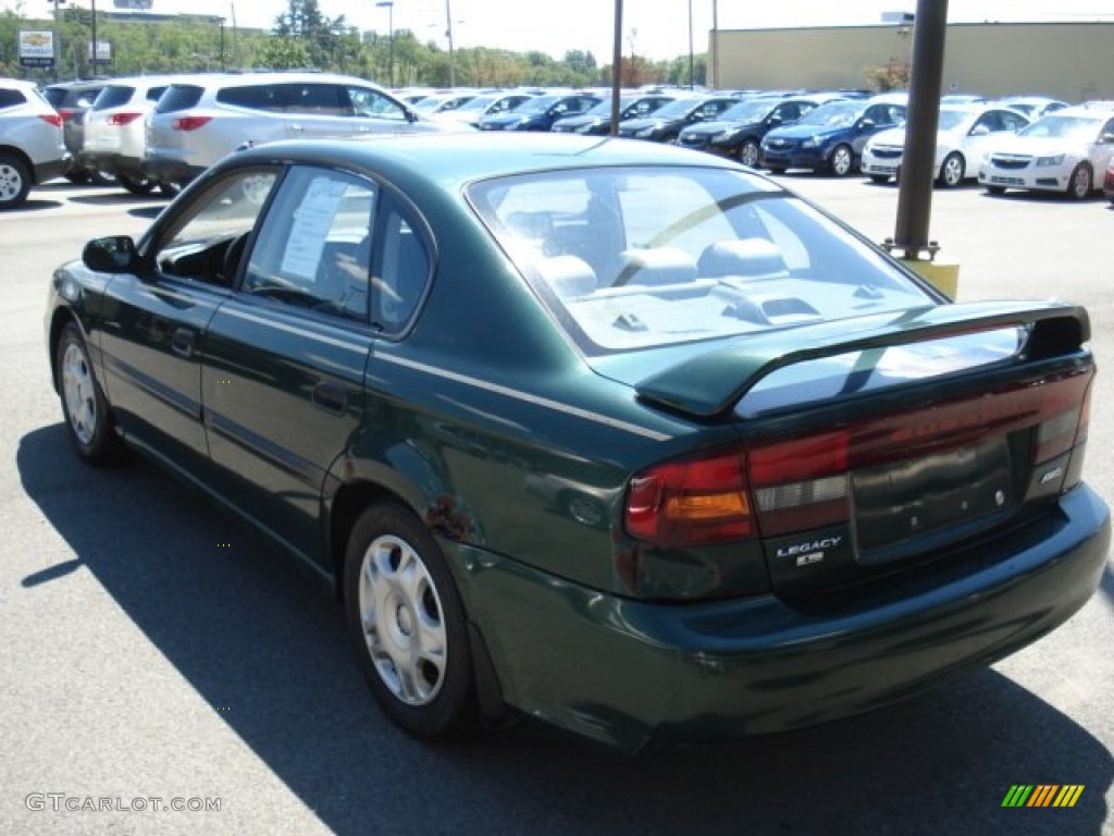 1999 Legacy Outback Wagon - Spruce Green Pearl / Gray photo #6