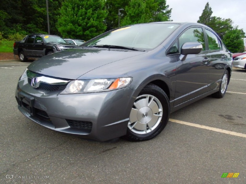 Polished Metal Metallic 2010 Honda Civic Hybrid Sedan Exterior Photo #69095261