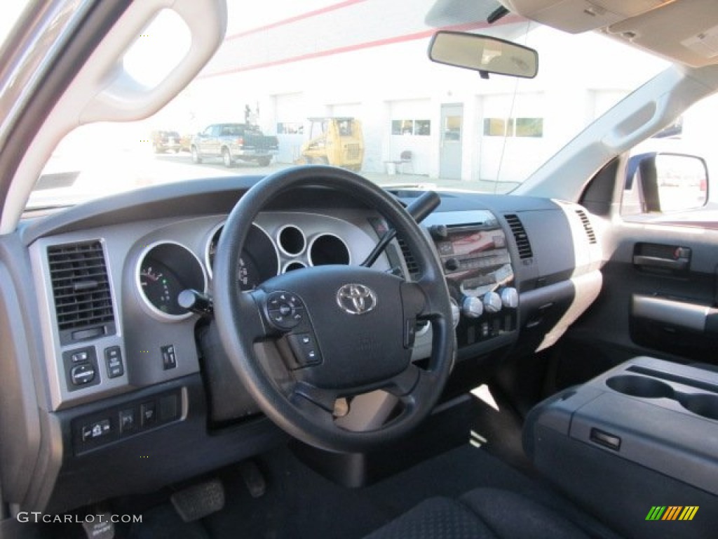 2011 Tundra Double Cab 4x4 - Pyrite Mica / Black photo #11