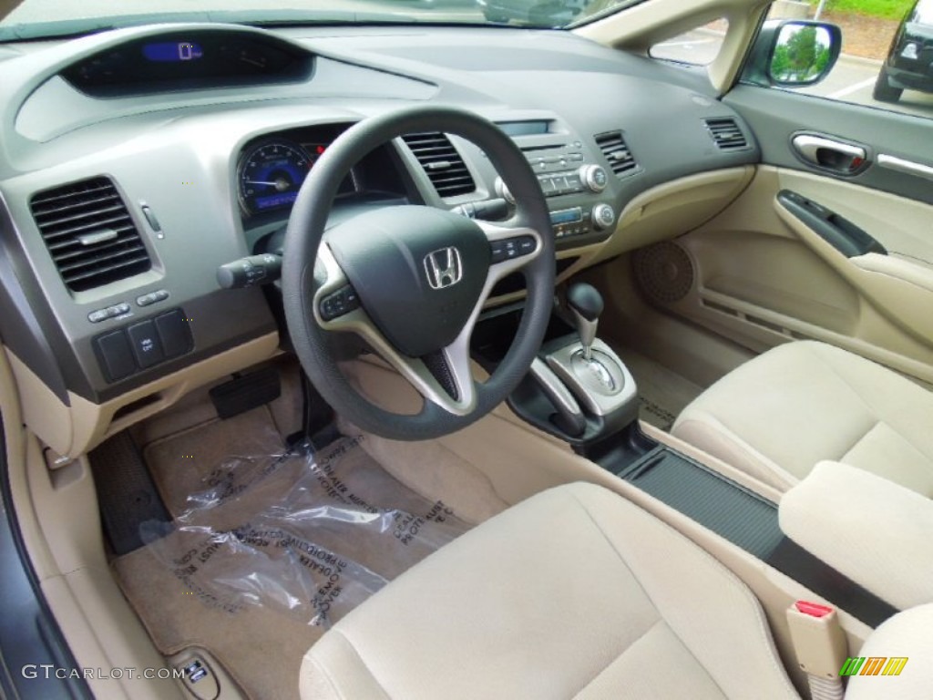 Beige Interior 2010 Honda Civic Hybrid Sedan Photo #69095495