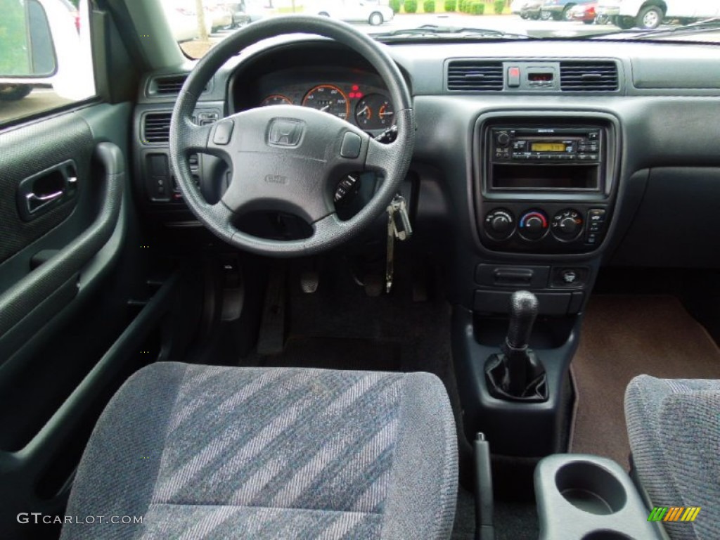 2001 CR-V EX 4WD - Taffeta White / Dark Gray photo #16