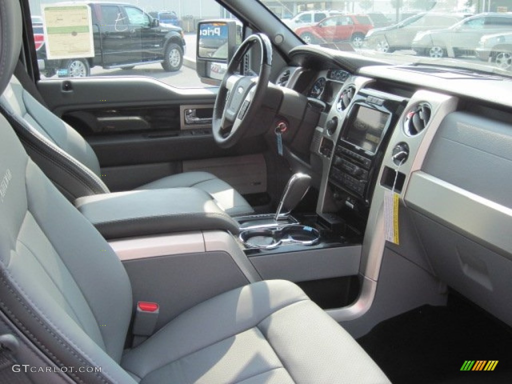 2012 F150 Platinum SuperCrew 4x4 - White Platinum Metallic Tri-Coat / Platinum Steel Gray/Black Leather photo #5