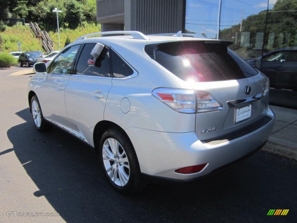 2010 RX 450h AWD Hybrid - Tungsten Silver Pearl / Light Gray/Espresso Birds-Eye Maple photo #3