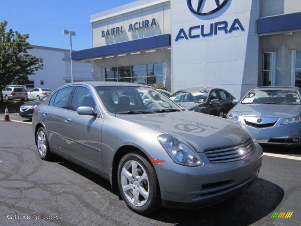 2004 G 35 x Sedan - Diamond Graphite Gray Metallic / Graphite photo #1