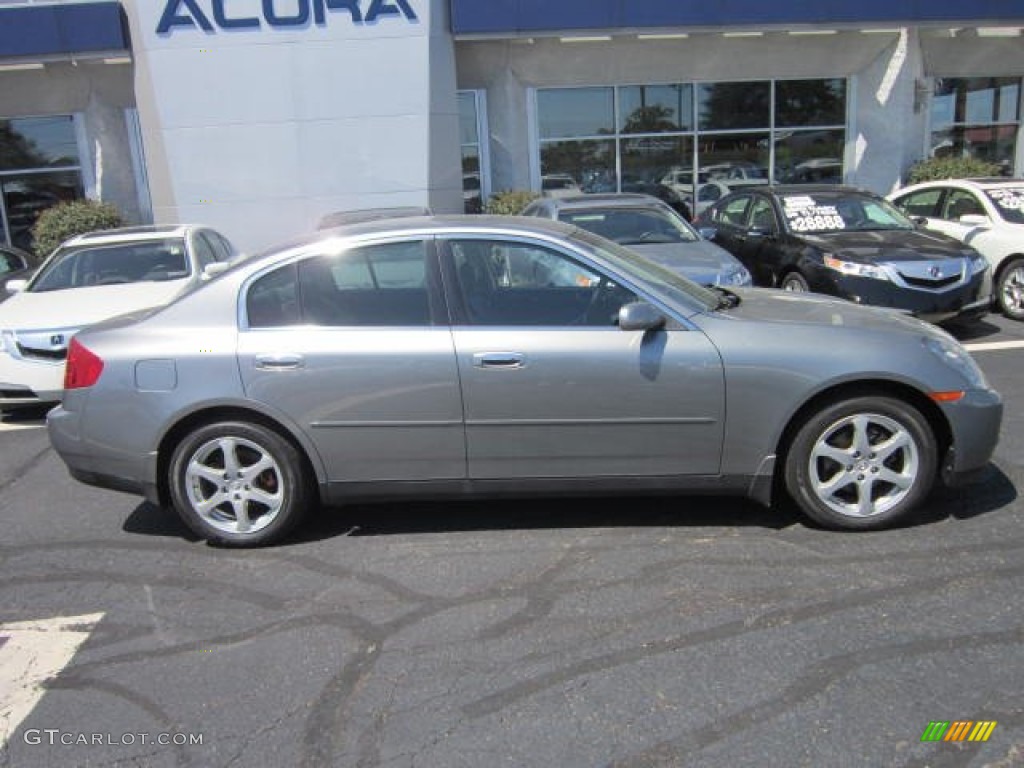 2004 G 35 x Sedan - Diamond Graphite Gray Metallic / Graphite photo #7