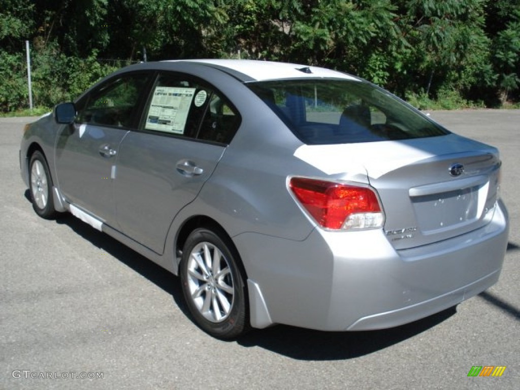 2012 Impreza 2.0i Premium 4 Door - Ice Silver Metallic / Black photo #6