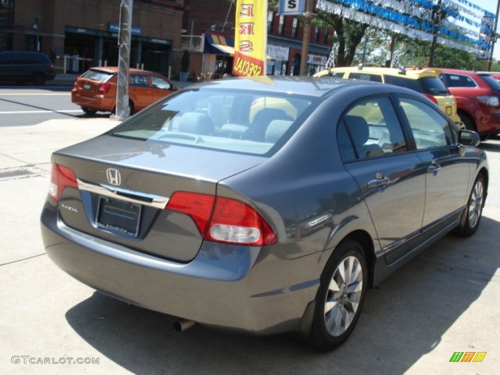 2011 Civic EX Sedan - Polished Metal Metallic / Gray photo #5