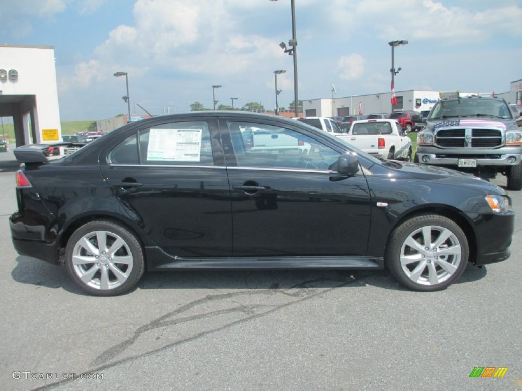 Tarmac Black Pearl 2012 Mitsubishi Lancer RALLIART AWD Exterior Photo #69099140