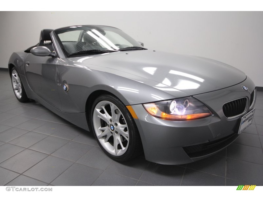 2008 Z4 3.0i Roadster - Space Grey Metallic / Black photo #1