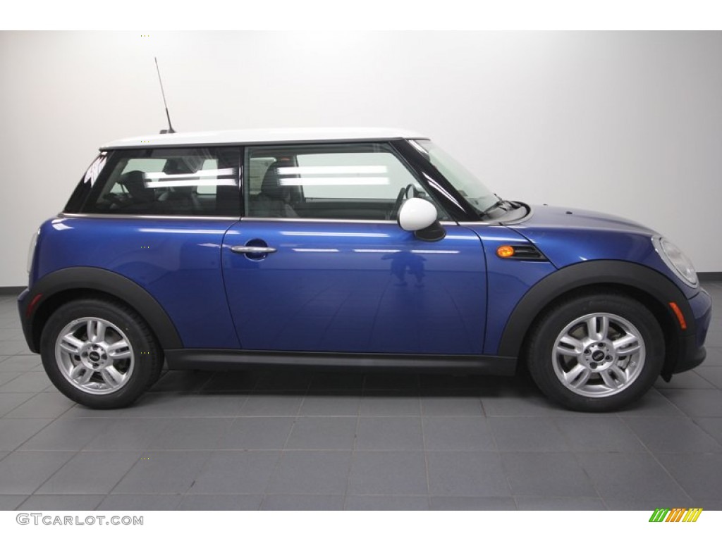 Lightning Blue Metallic 2013 Mini Cooper Hardtop Exterior Photo #69099686