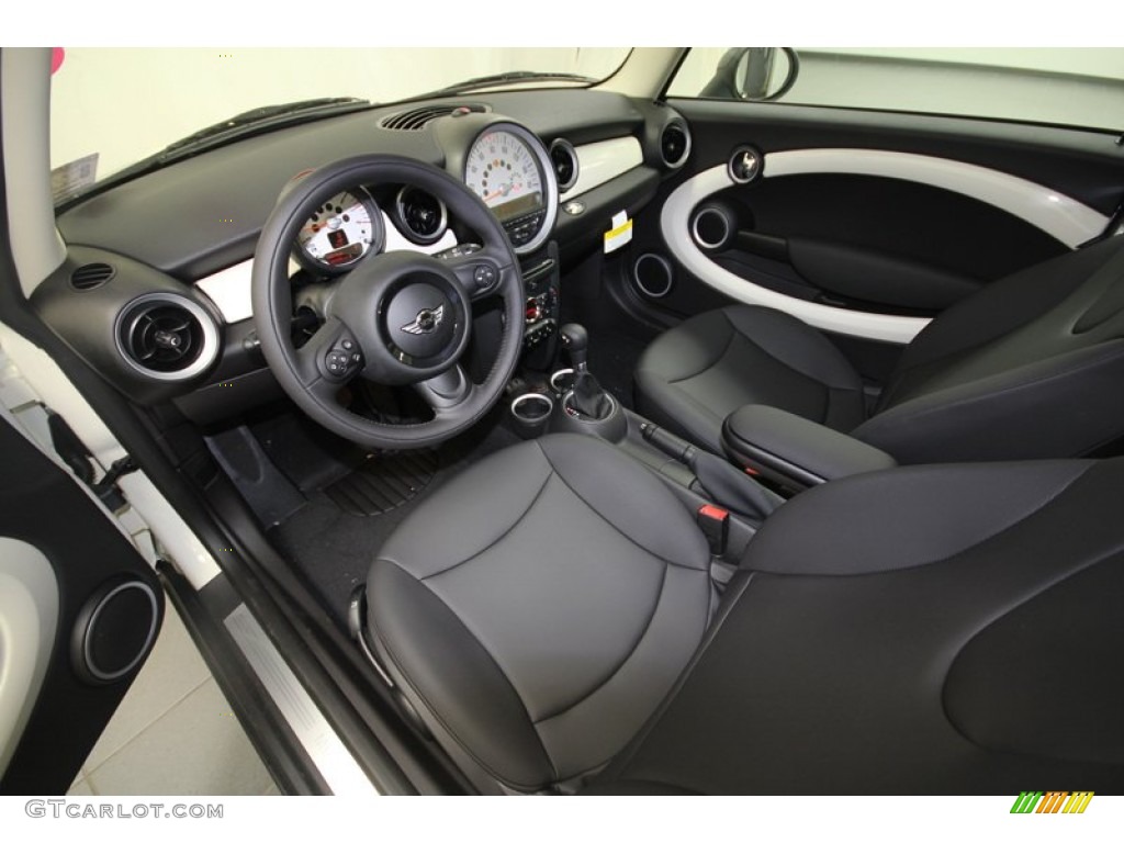 Carbon Black Interior 2013 Mini Cooper Hardtop Photo #69099986